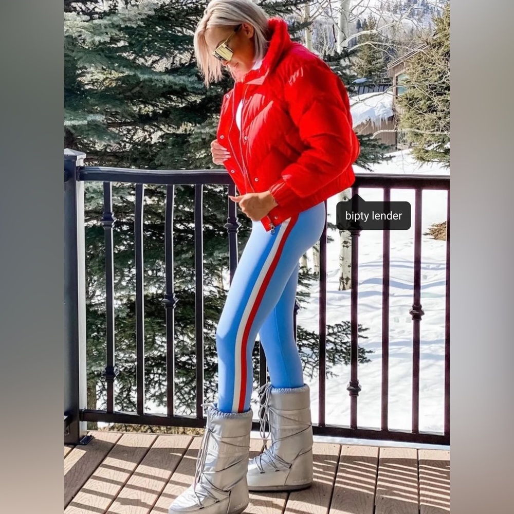 Cordova Vail Striped Stirrup Ski‎ Suit
